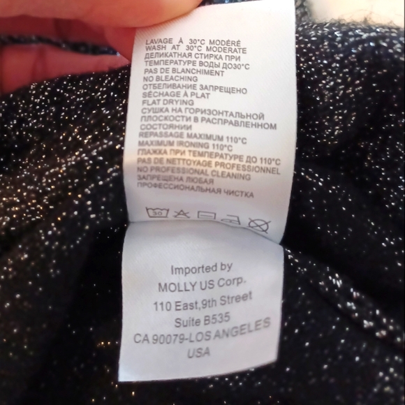Black sparkly sweater Size M/L - Picture 6 of 10